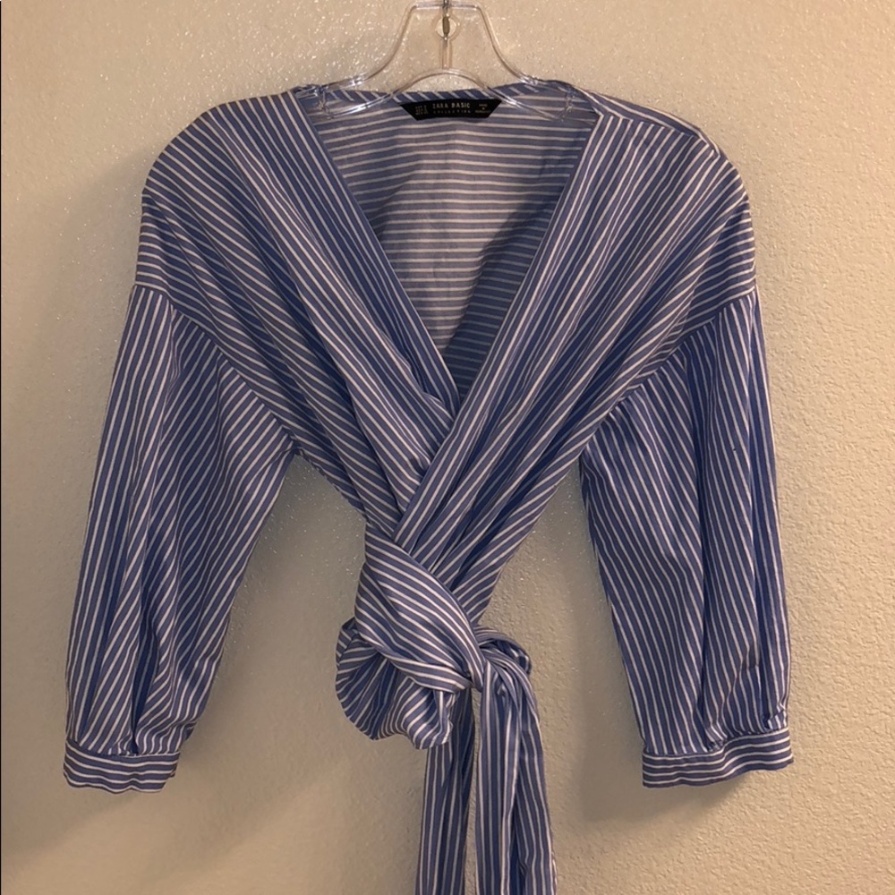 Zara wrap crop top